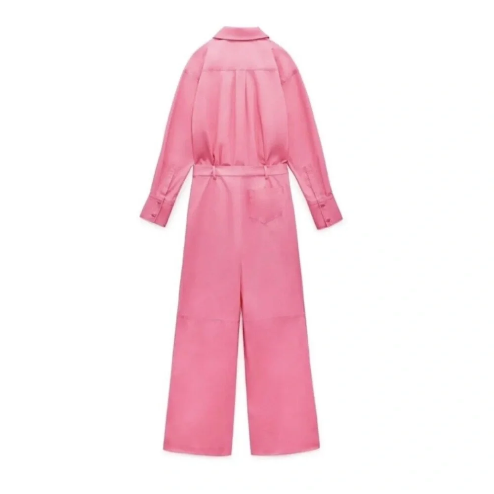 NWT Zara Barbie Collection Pink Jumpsuit - Picture 2 of 5